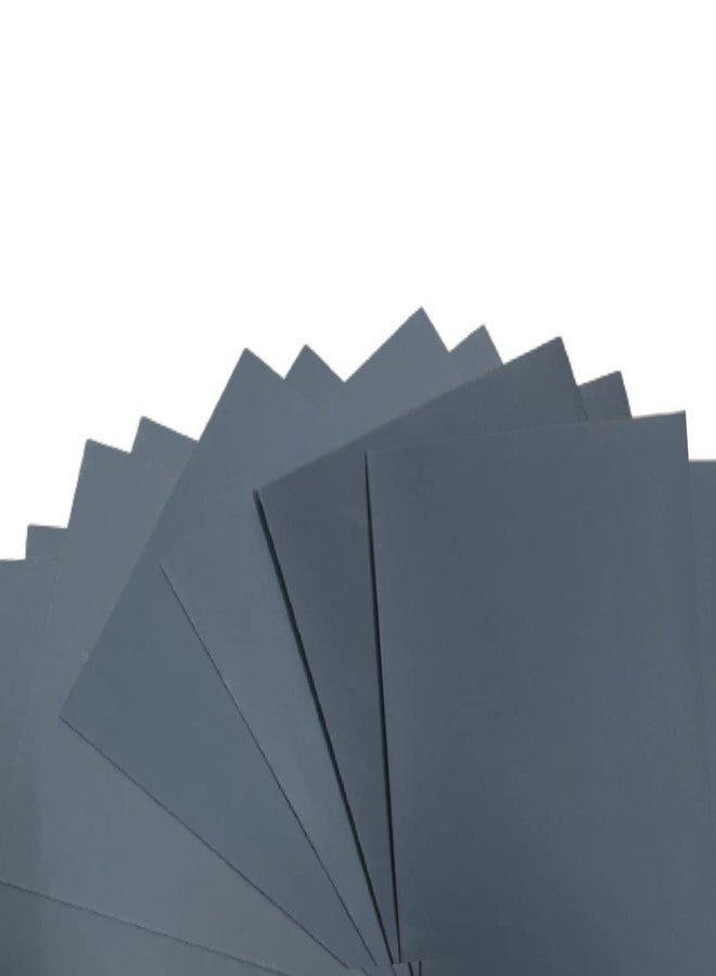 Color Zebra WET DRY Water Proof SAND PAPER 320/400 / 600/1000 / 1500/2000 Grit .12 Sheets of Latex Silicon Carbide sanding paper (2pcs each Grit) Paper Size - 23 cm X 28cm - Image 1